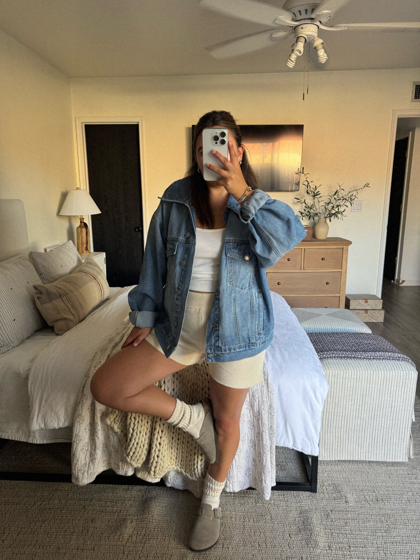 Neutral Knit Shorts