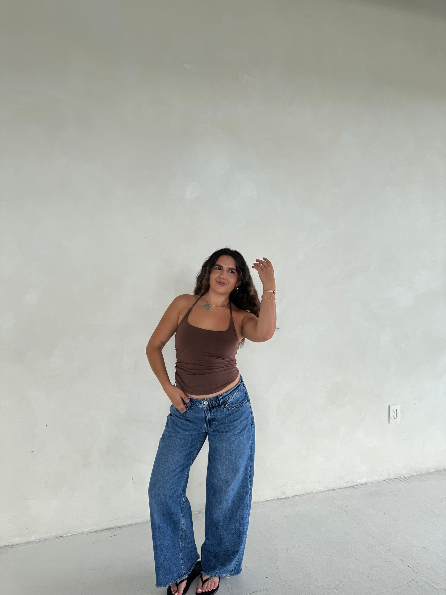 Cove Halter Top (Mocha)