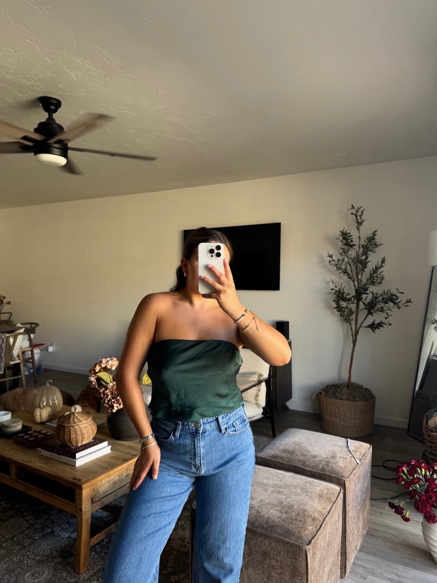 Satin Tube Top