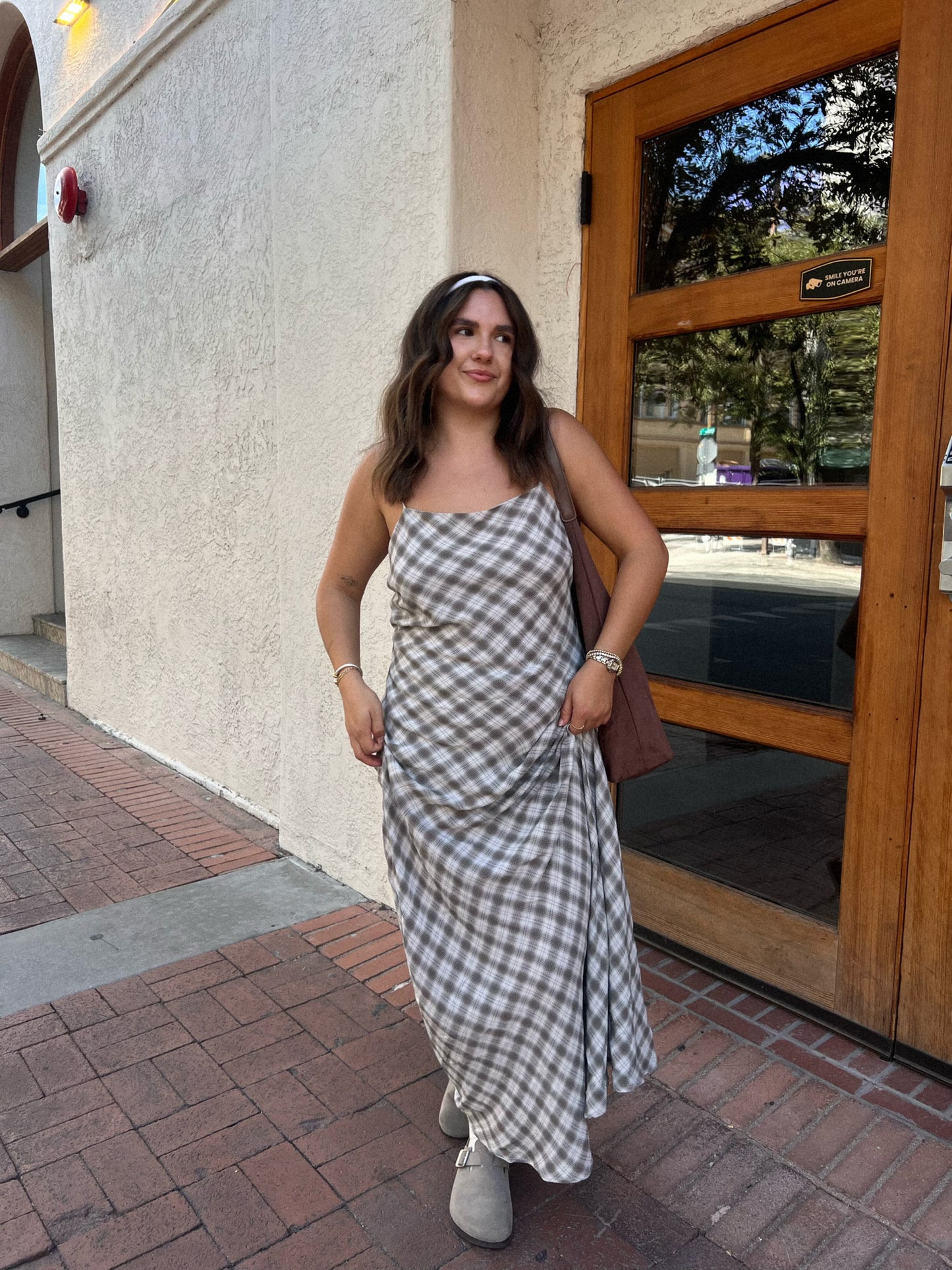 Marlow Plaid Maxi Dress