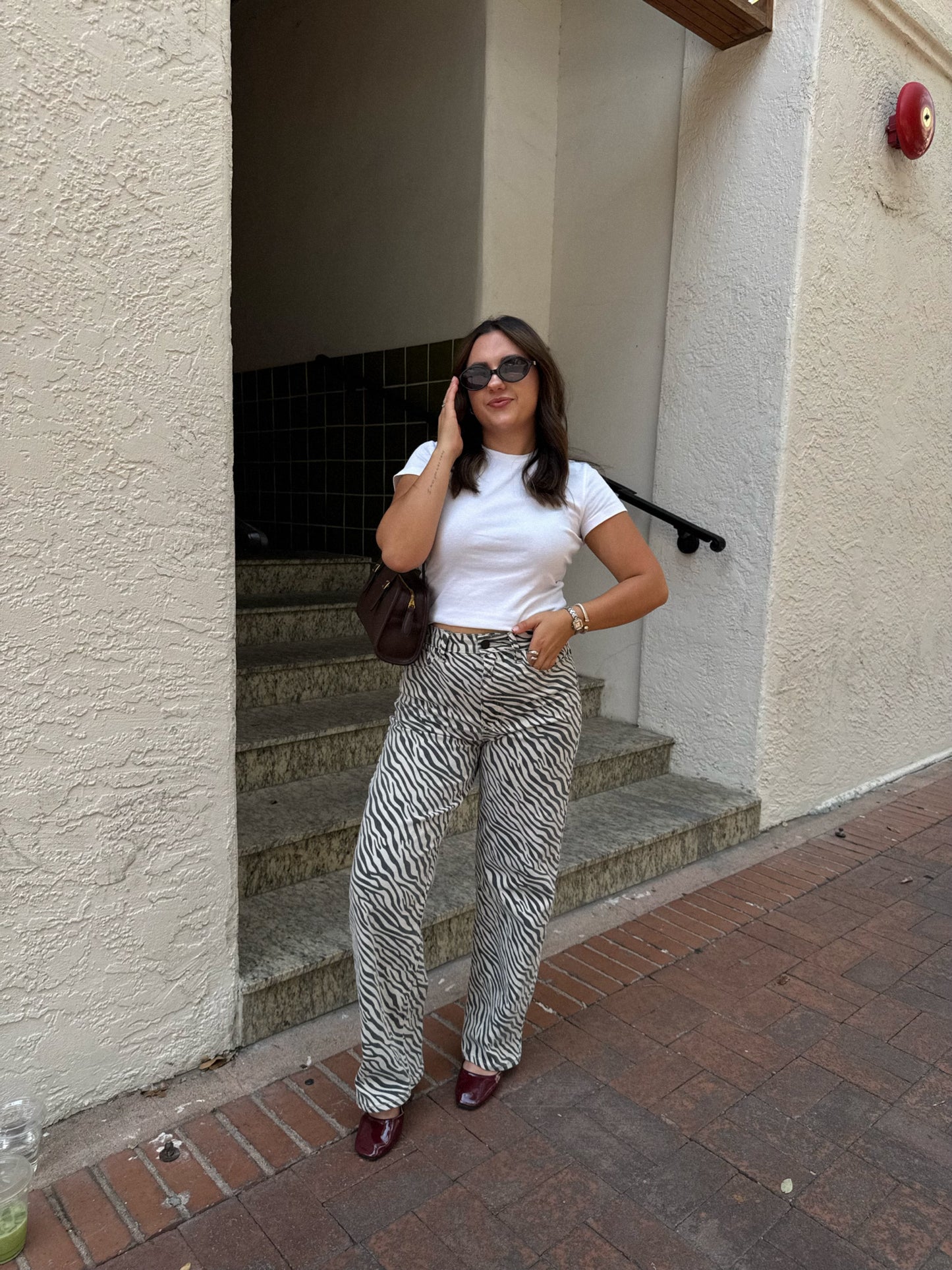 Zebra Denim Jeans