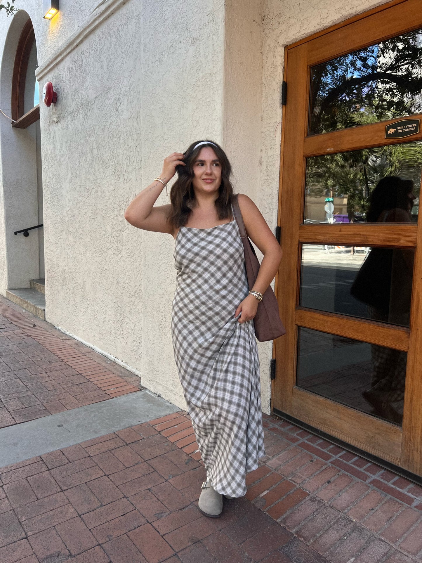 Marlow Plaid Maxi Dress