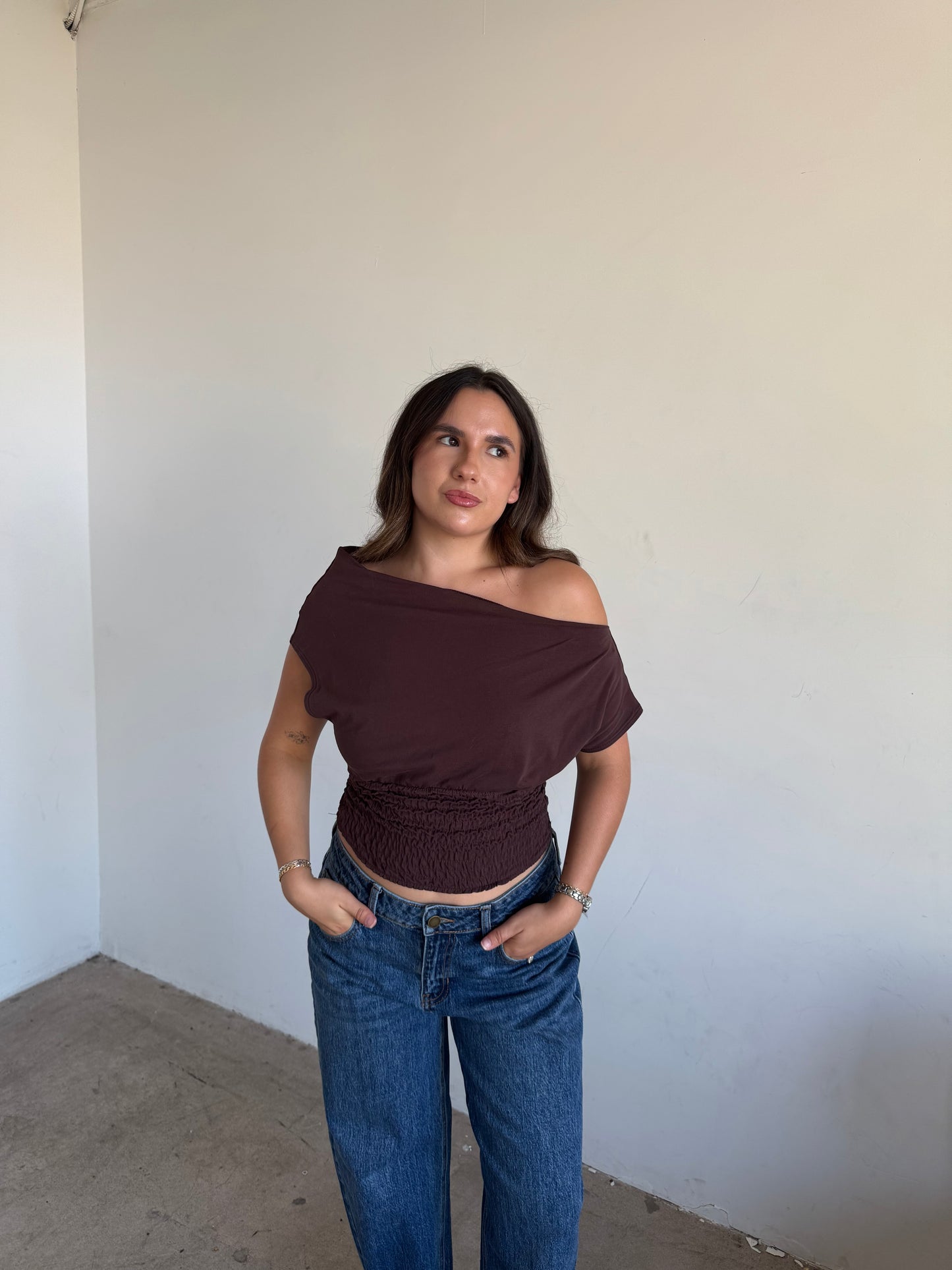 Maple One Shoulder Top