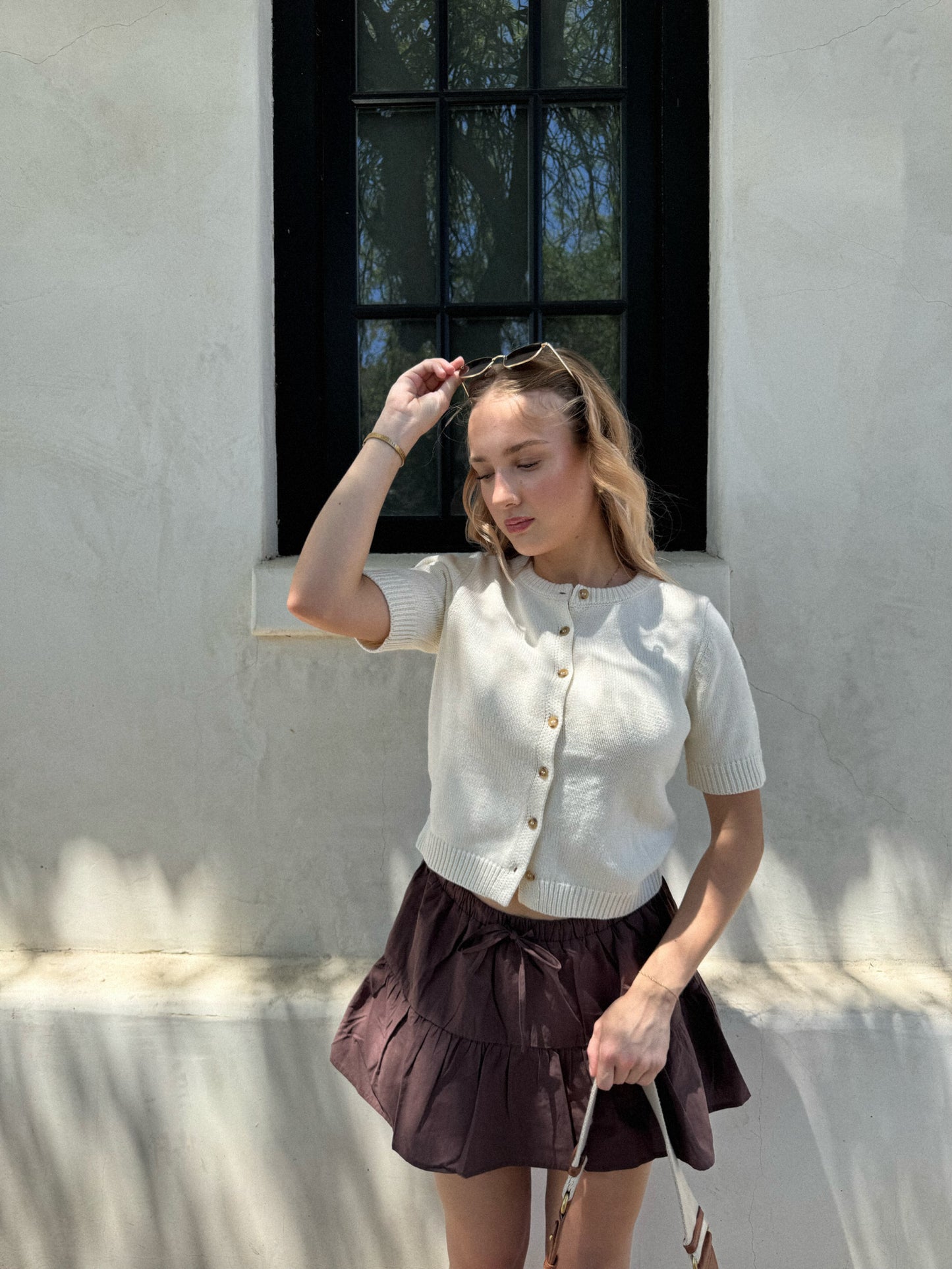 Chai Knit Short Sleeve Sweater