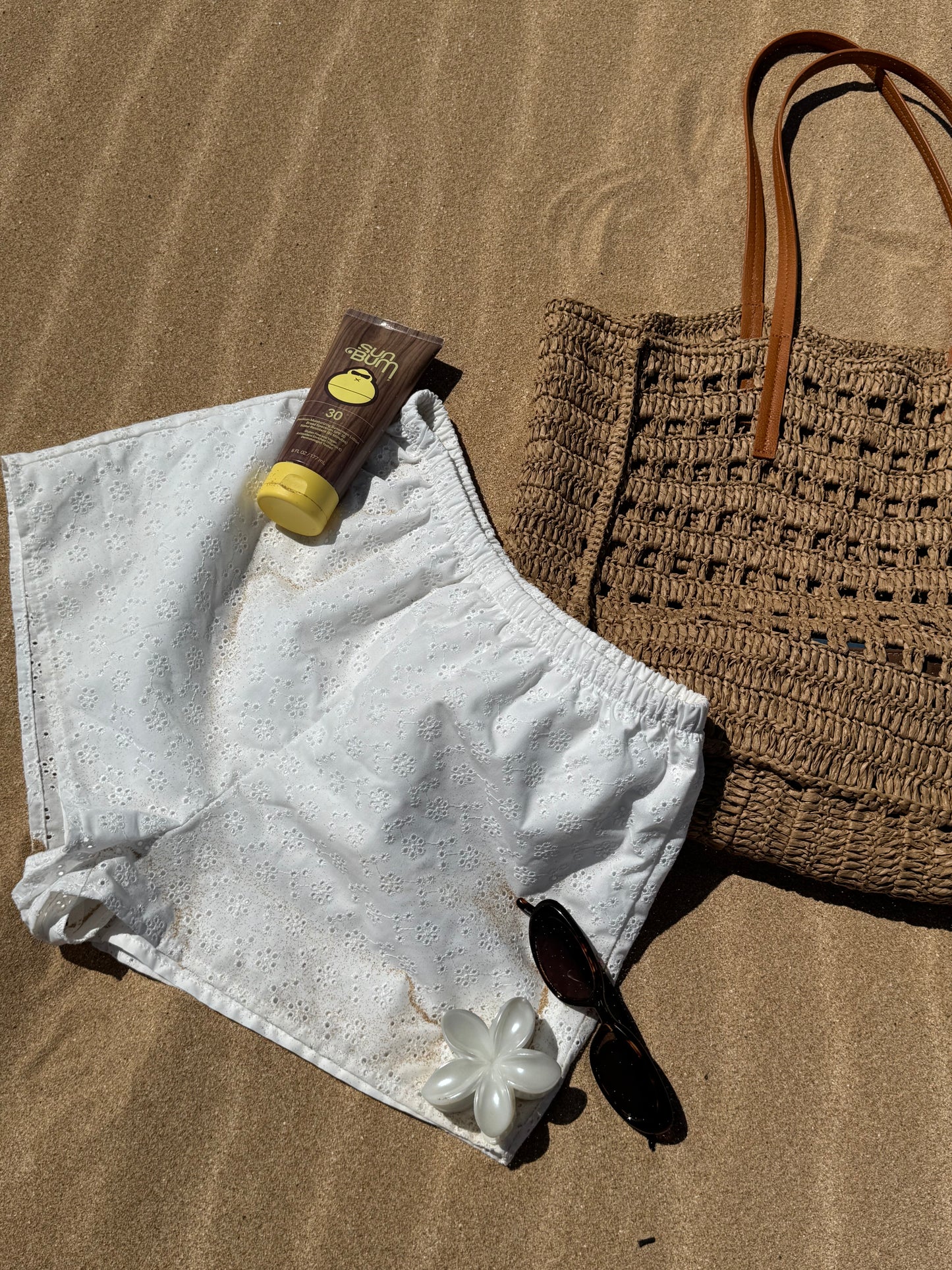 Reef Eyelet Detail Shorts