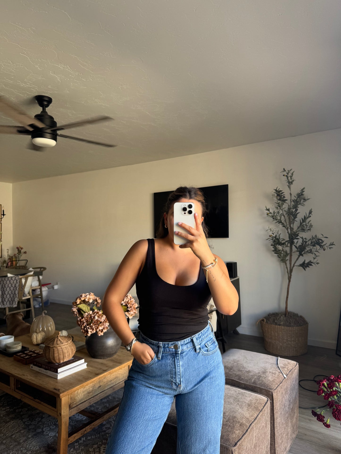 Black Tank Bodysuit