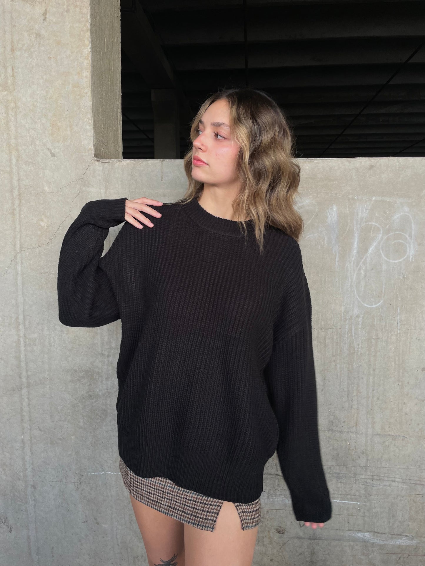 Back Again Oversized Knit Sweater