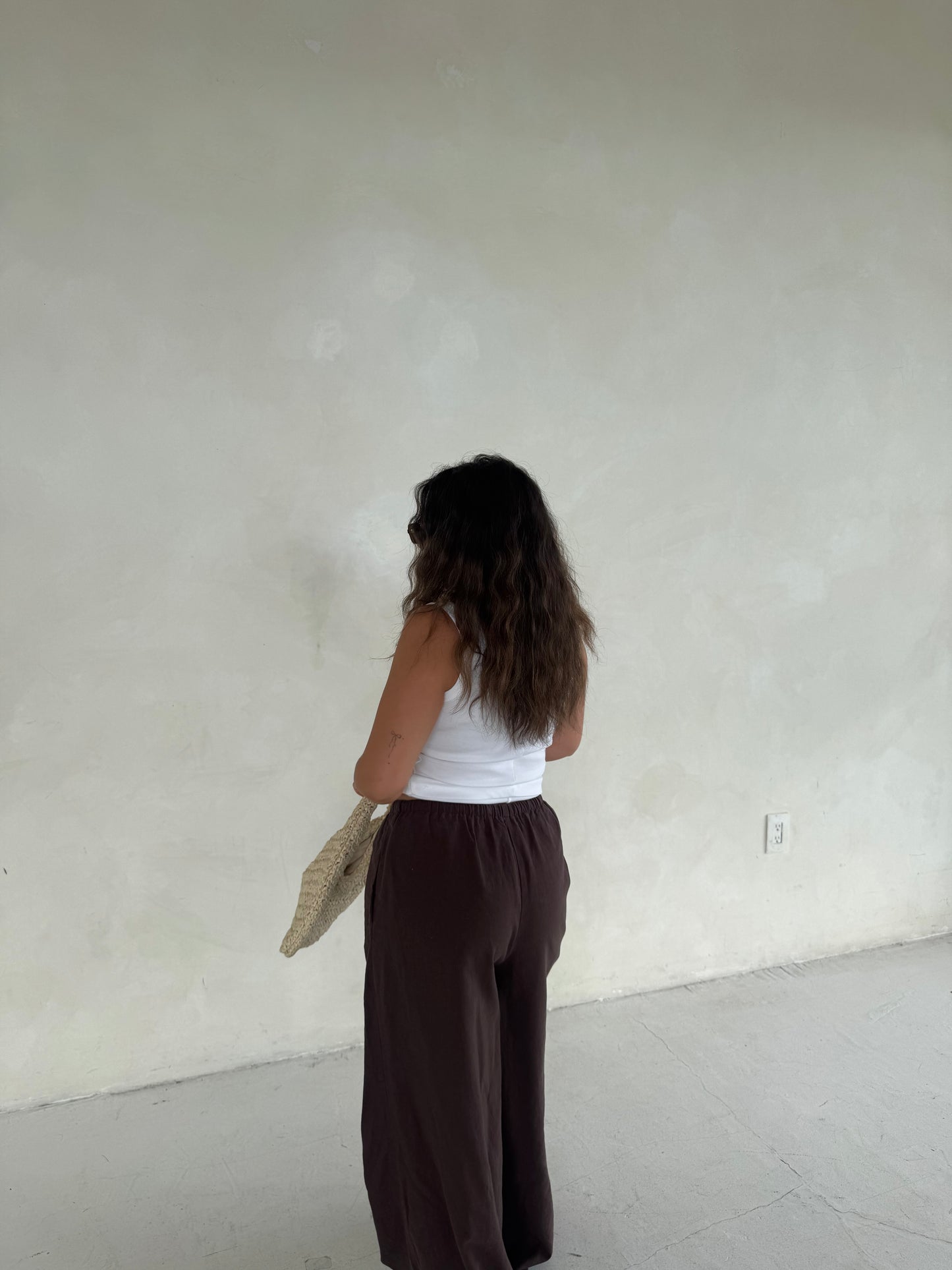 Sol Brown Linen Pant