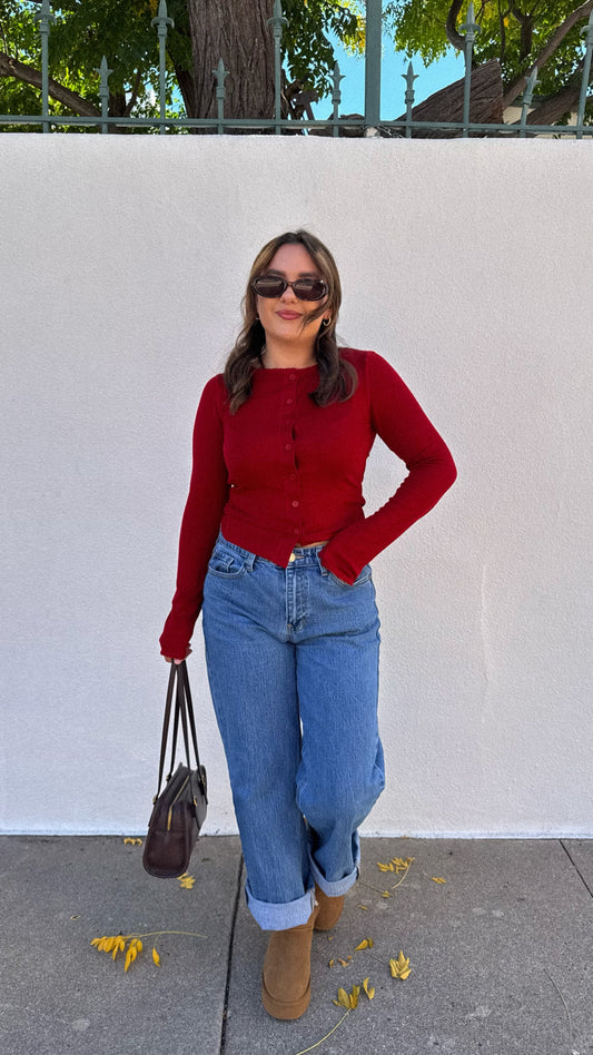 Autumn Layers Long Sleeve (Red)