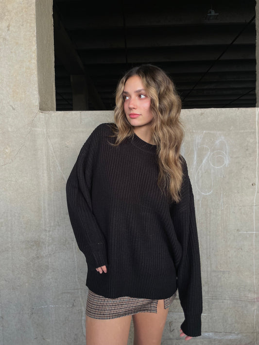 Back Again Oversized Knit Sweater