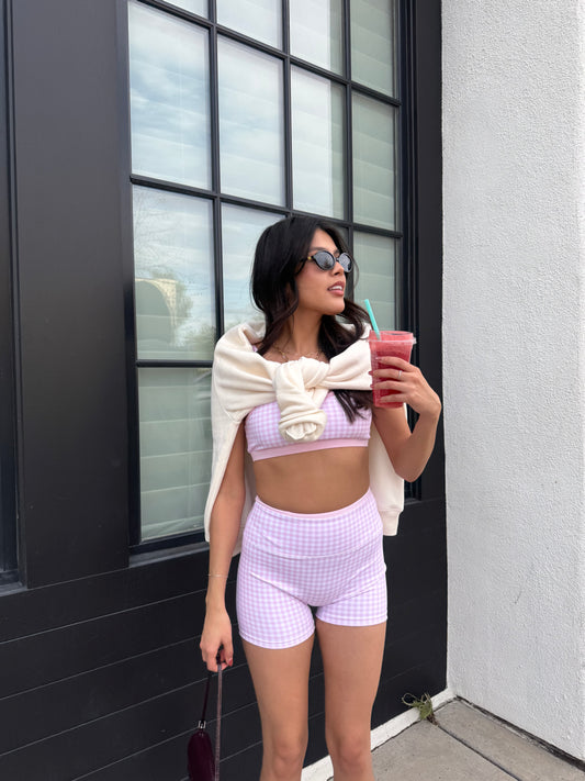 In Bloomed Gingham Set