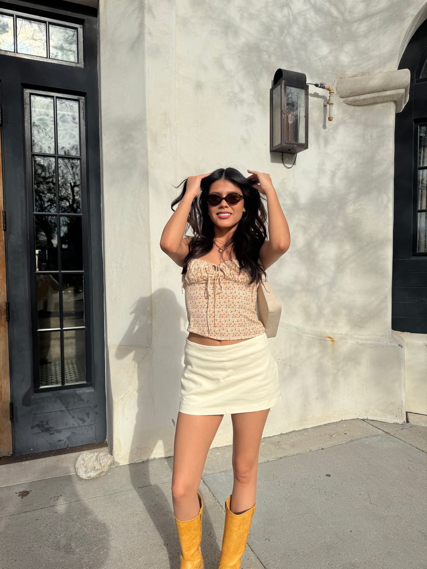 Soft Neutral Mini Skort