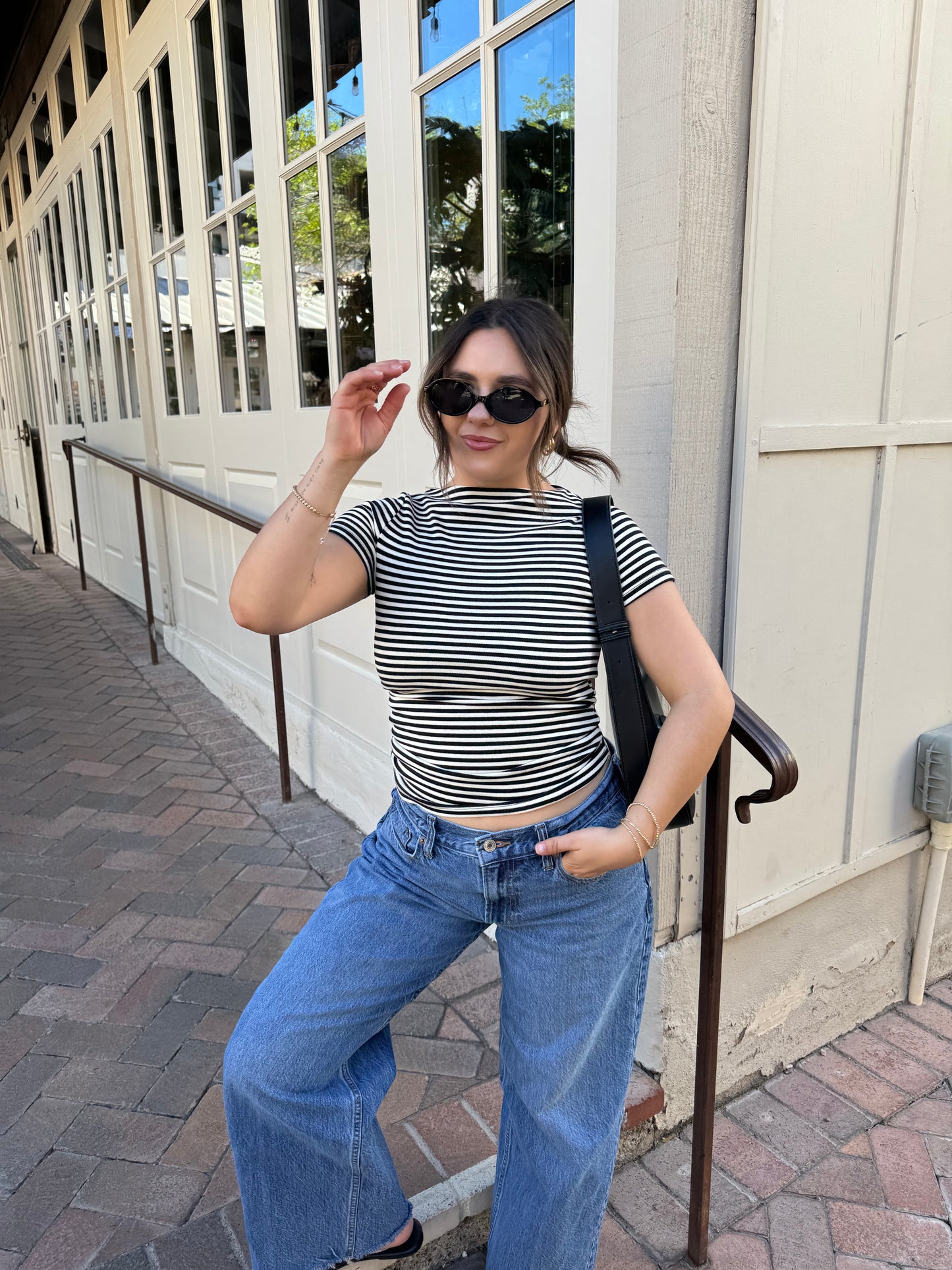 Classic Stripe Boatneck Top