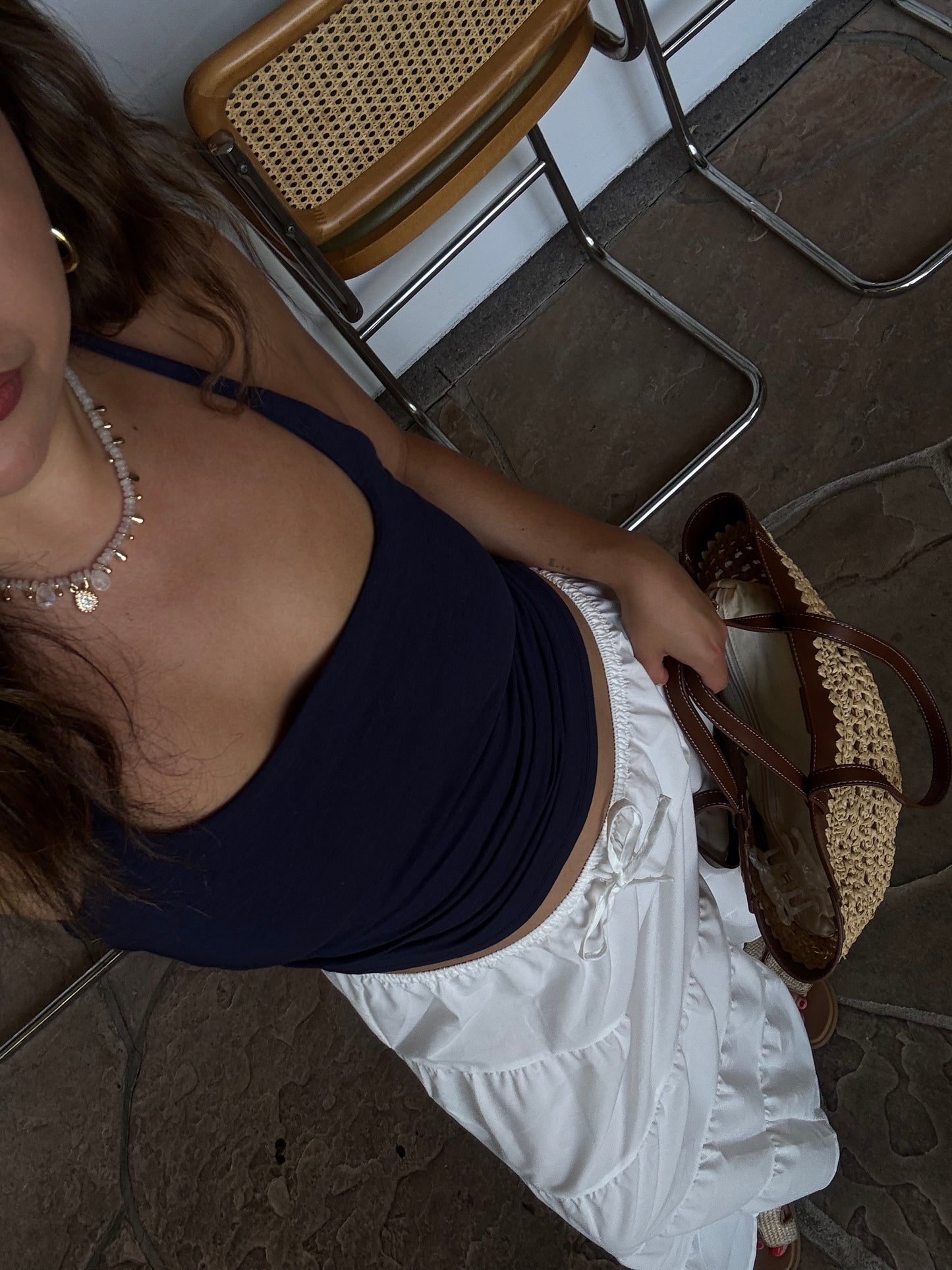 Cove Halter Top (Navy)