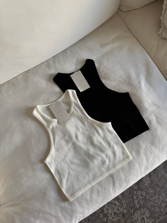 Cropped Ribbed Tank