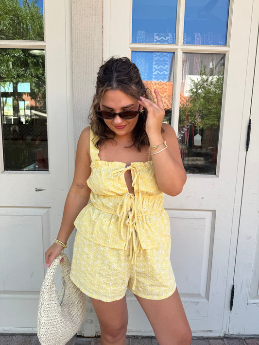 Poppy Tie Top