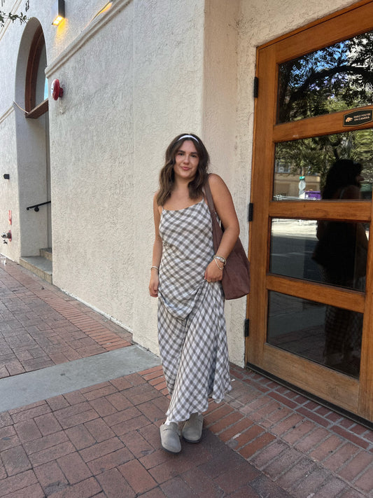 Marlow Plaid Maxi Dress