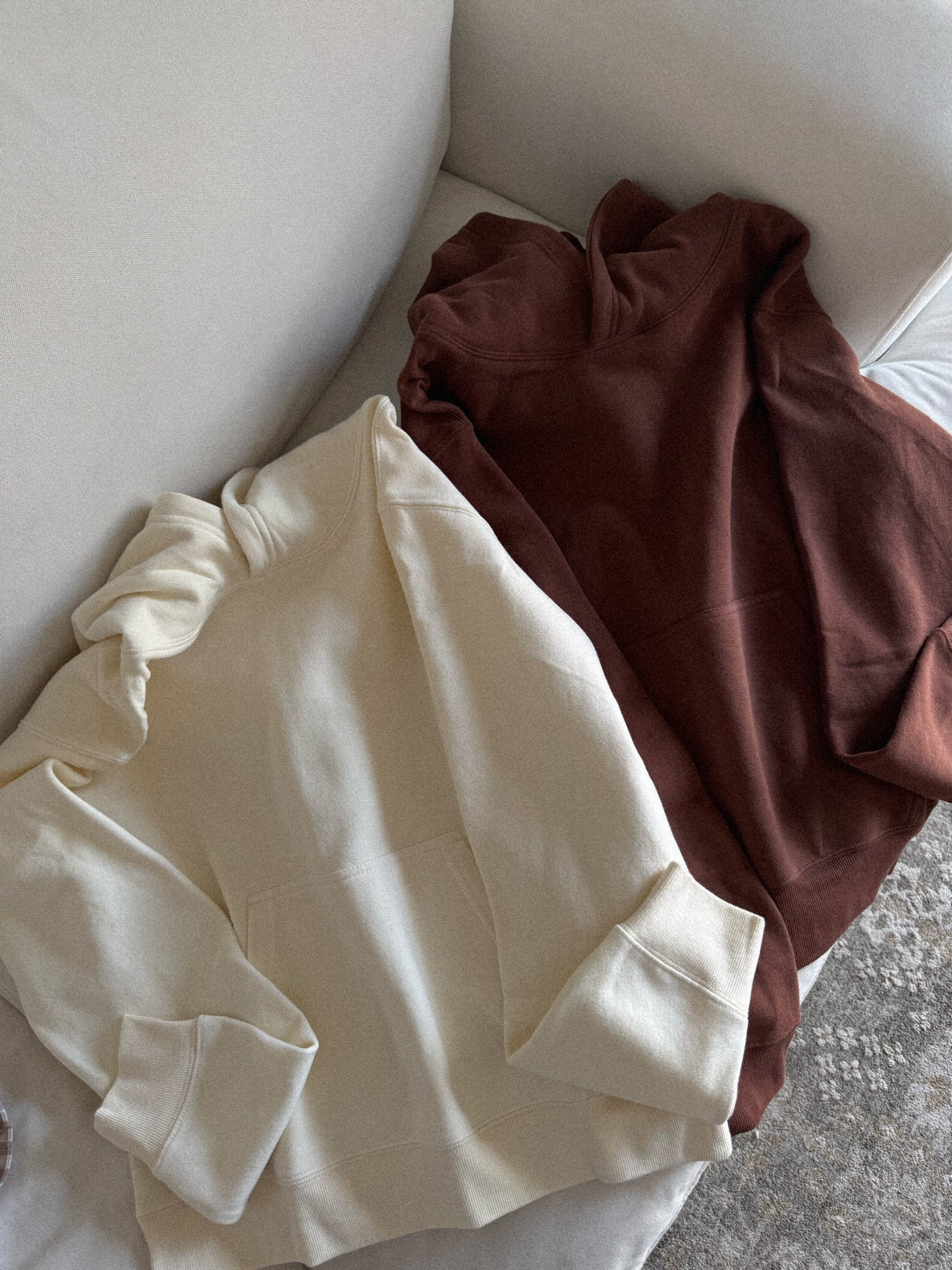 Soft Structure Hoodie (Chesnut & Cream)