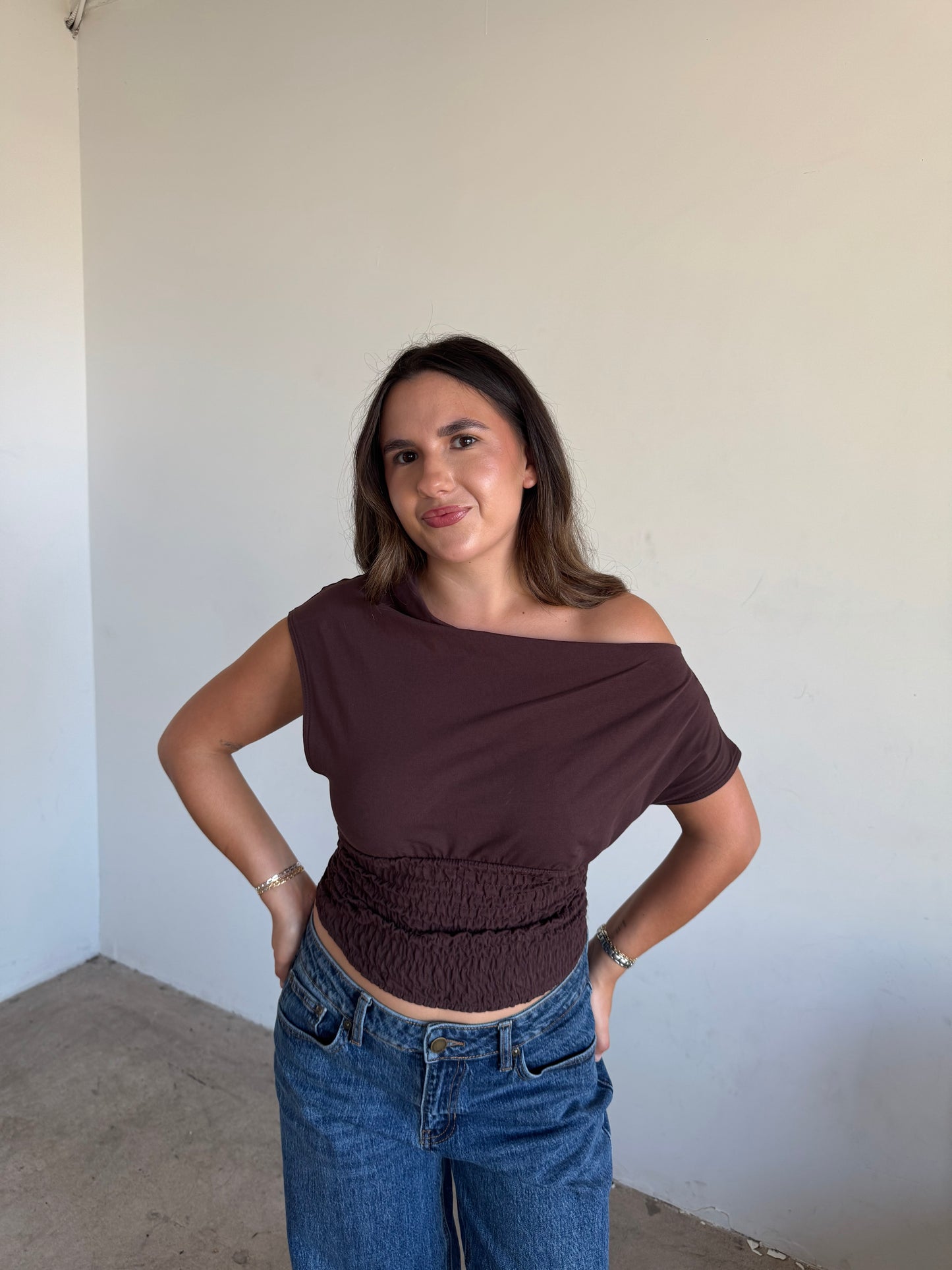 Maple One Shoulder Top