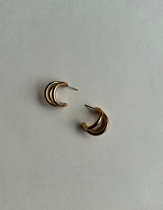 Gold Layered Hoop Earrings