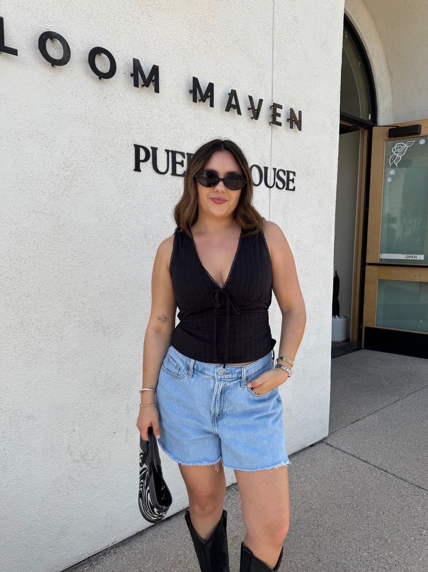 Blake Scallop V Neck Top