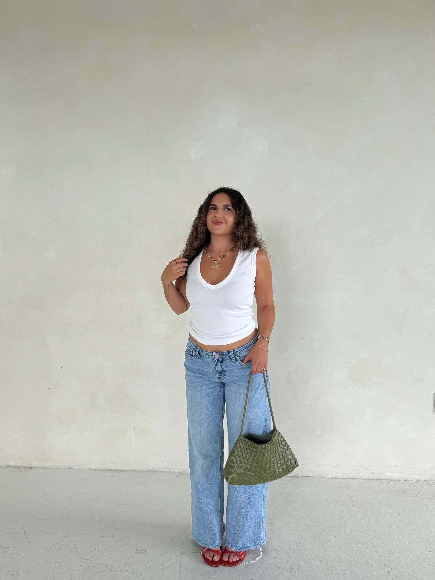 Frame V Neck Top