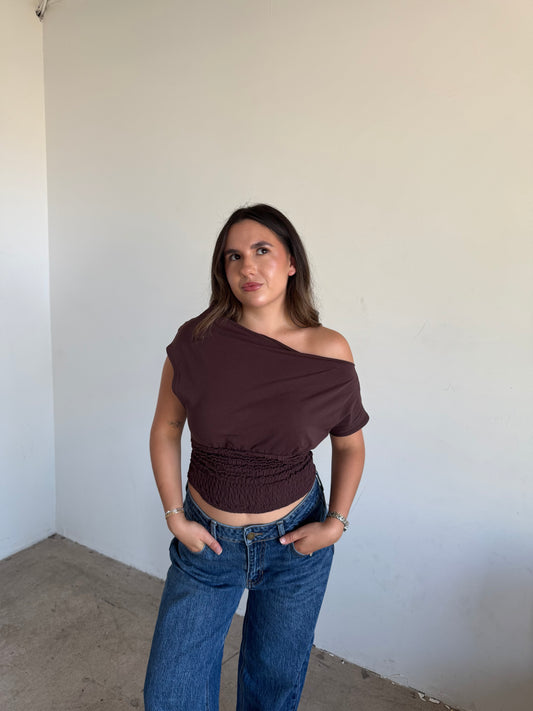 Maple One Shoulder Top