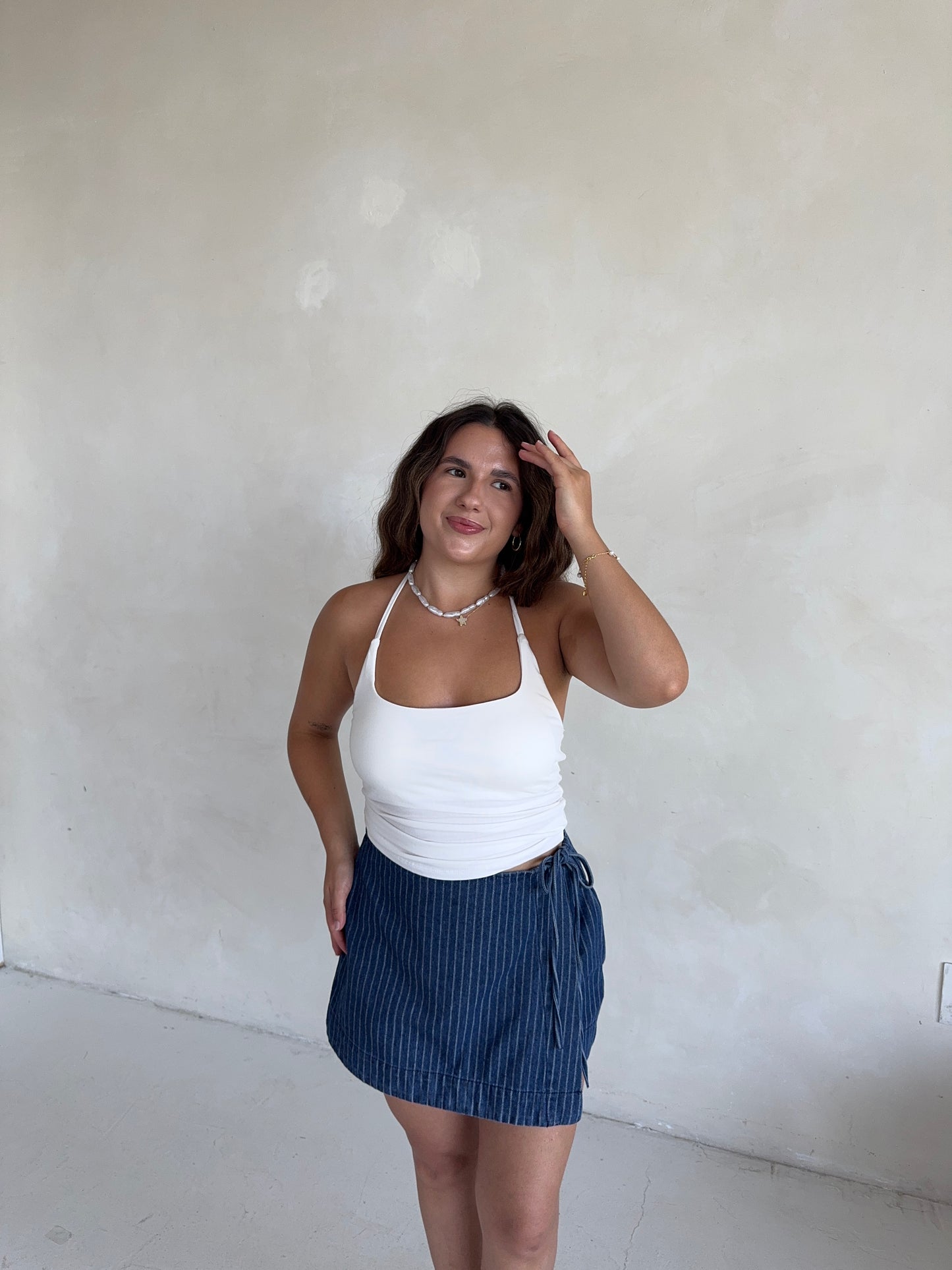 Cove Halter Top (White)