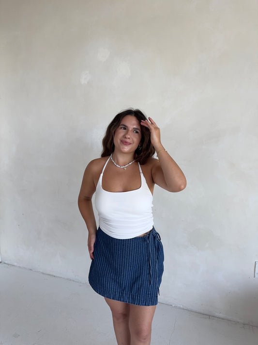 Cove Halter Top (White)