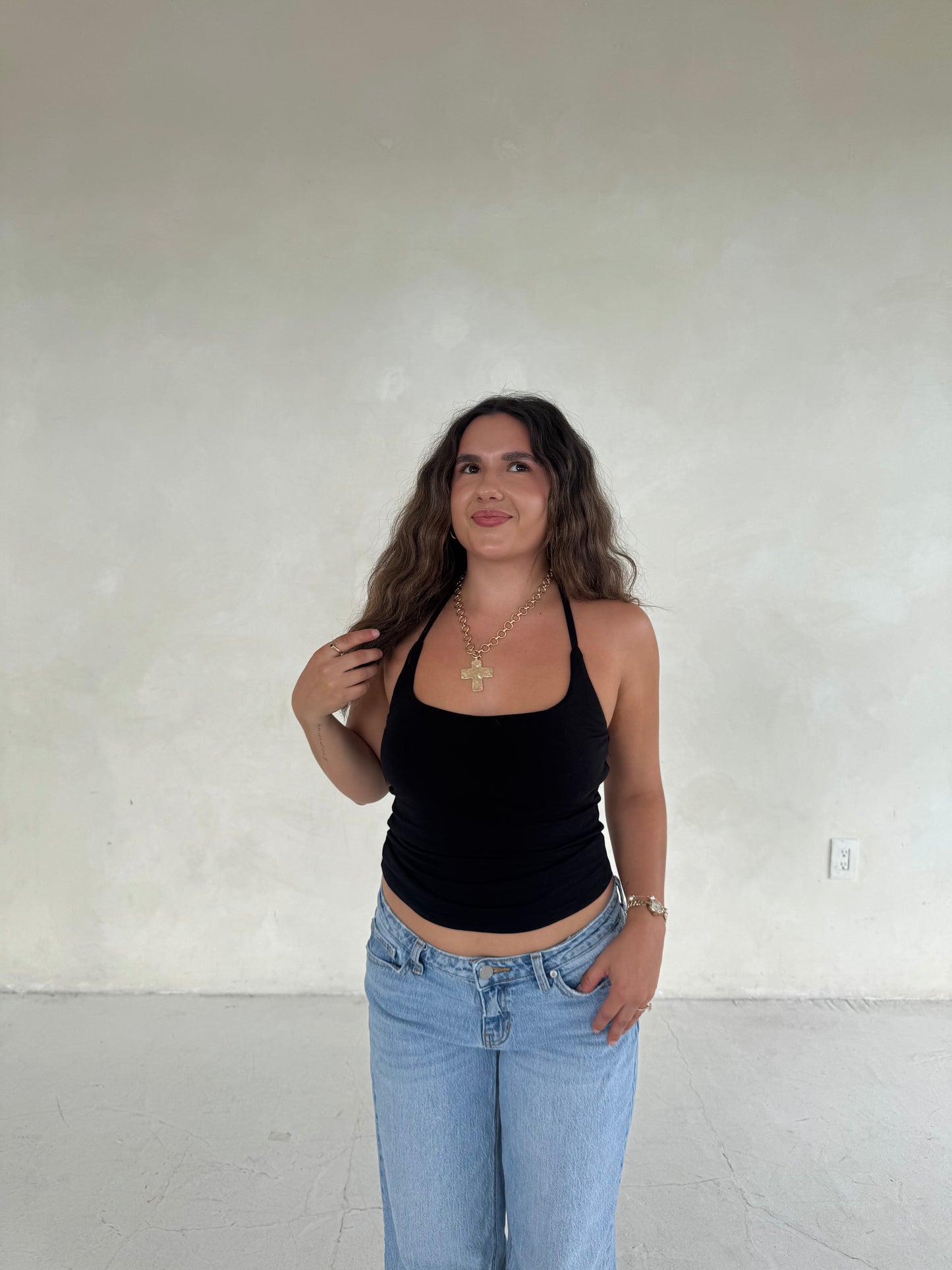 Cove Halter Top (Black)