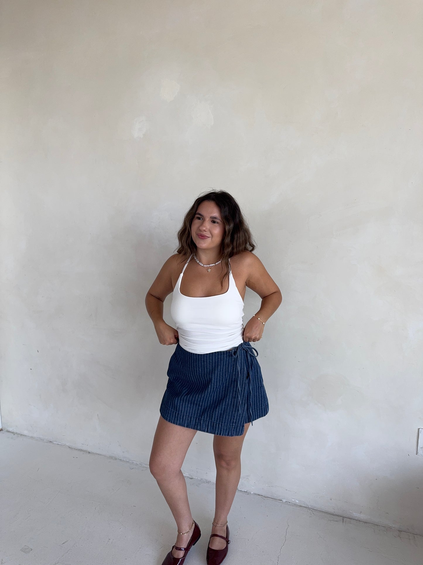 Stars & Stripe Denim Skort