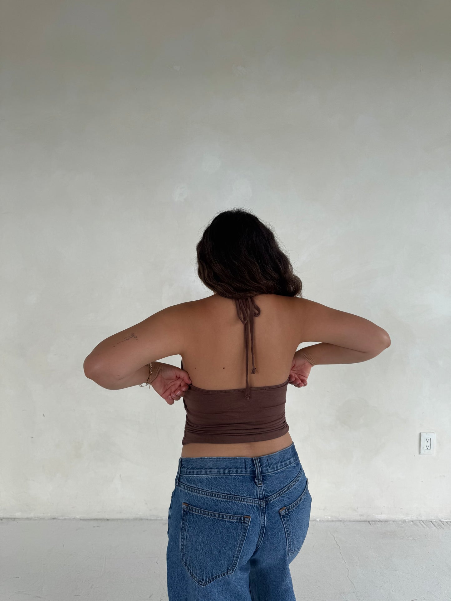 Cove Halter Top (Mocha)