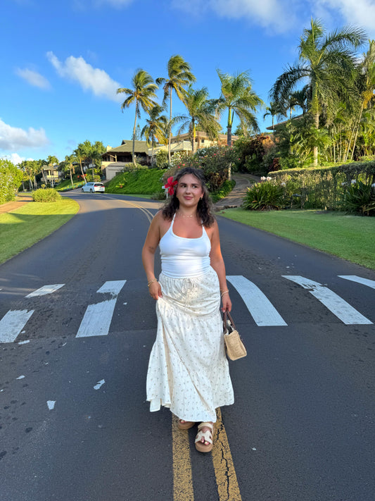 Beach Vacation Maxi Skirt