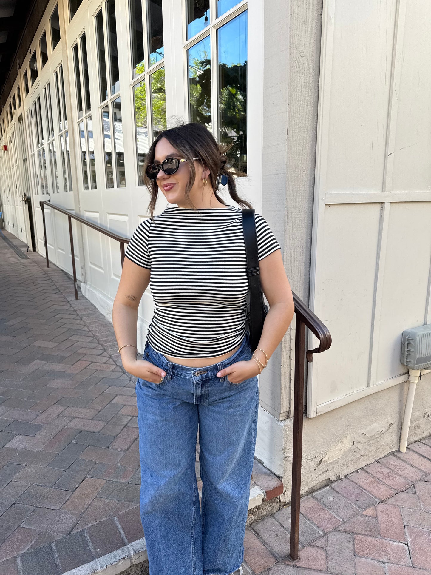 Classic Stripe Boatneck Top