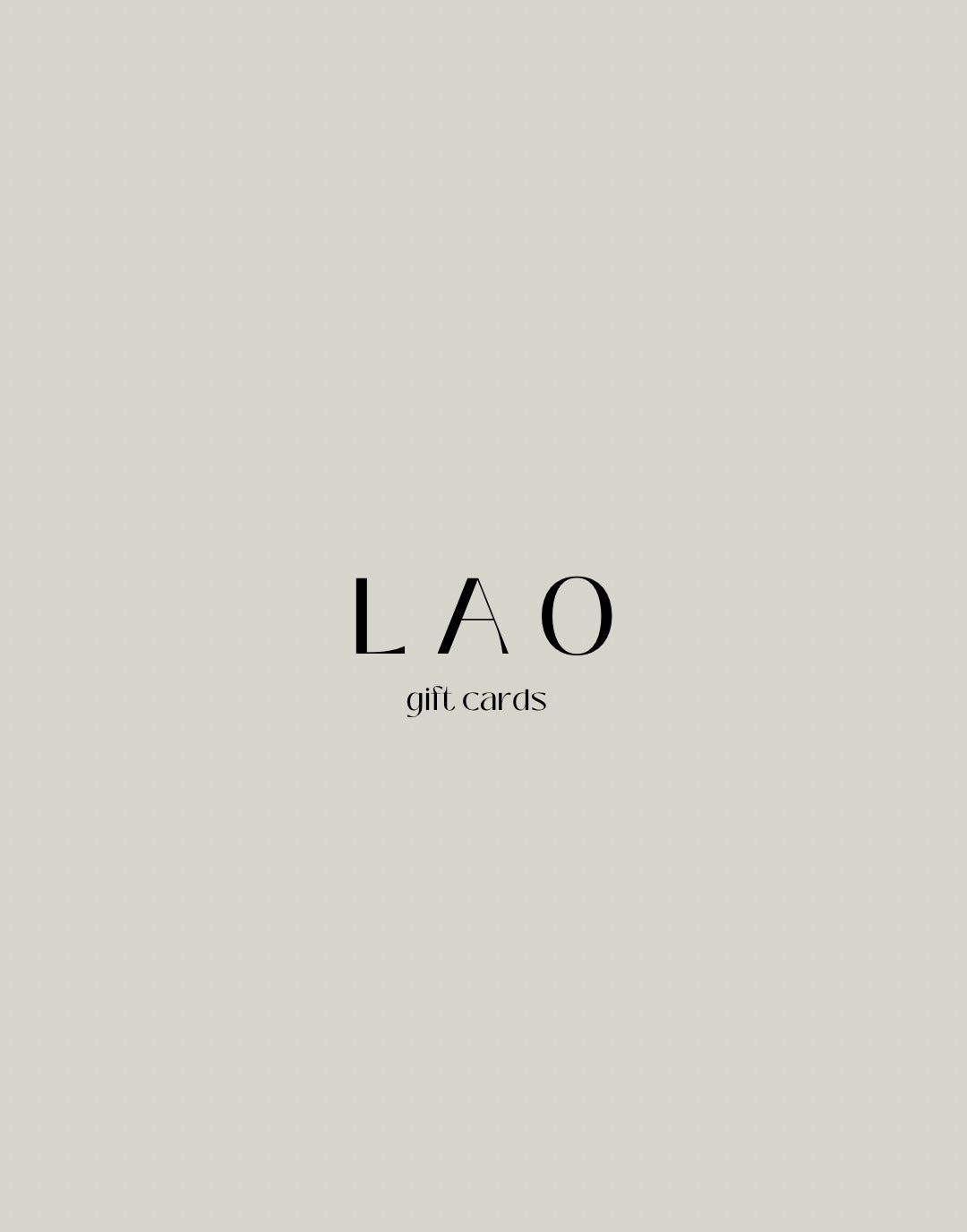 LAO Gift Card